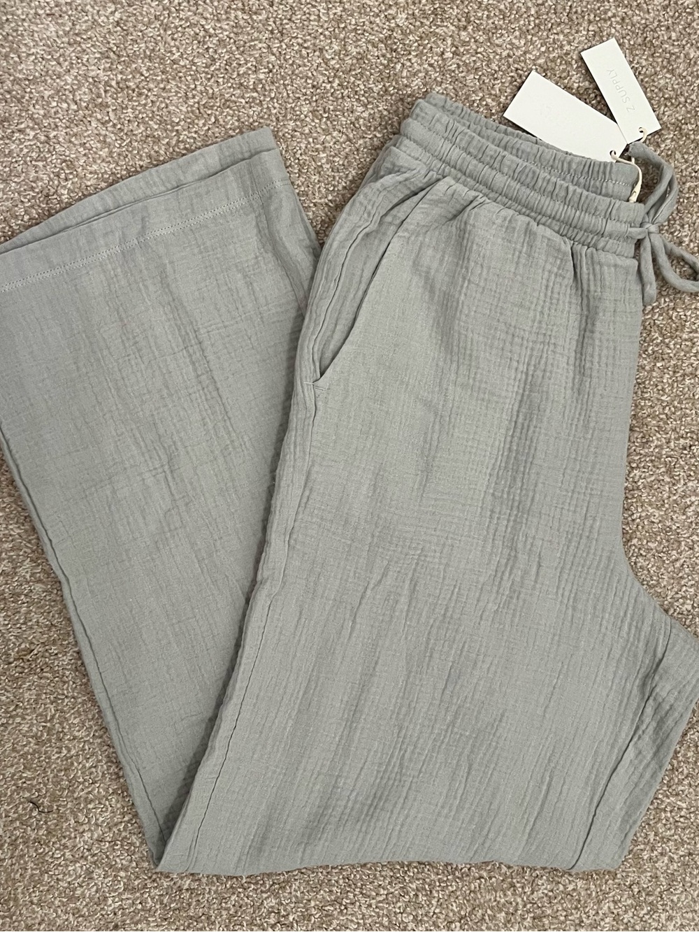 Z Supply Bondi Gauze Pant in Pale Jade Size XS NWT!